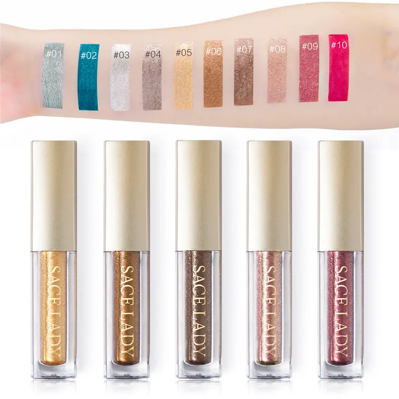 Новинка 2019 музыкальная подводка для глаз с цветами Трехцветная стойкая