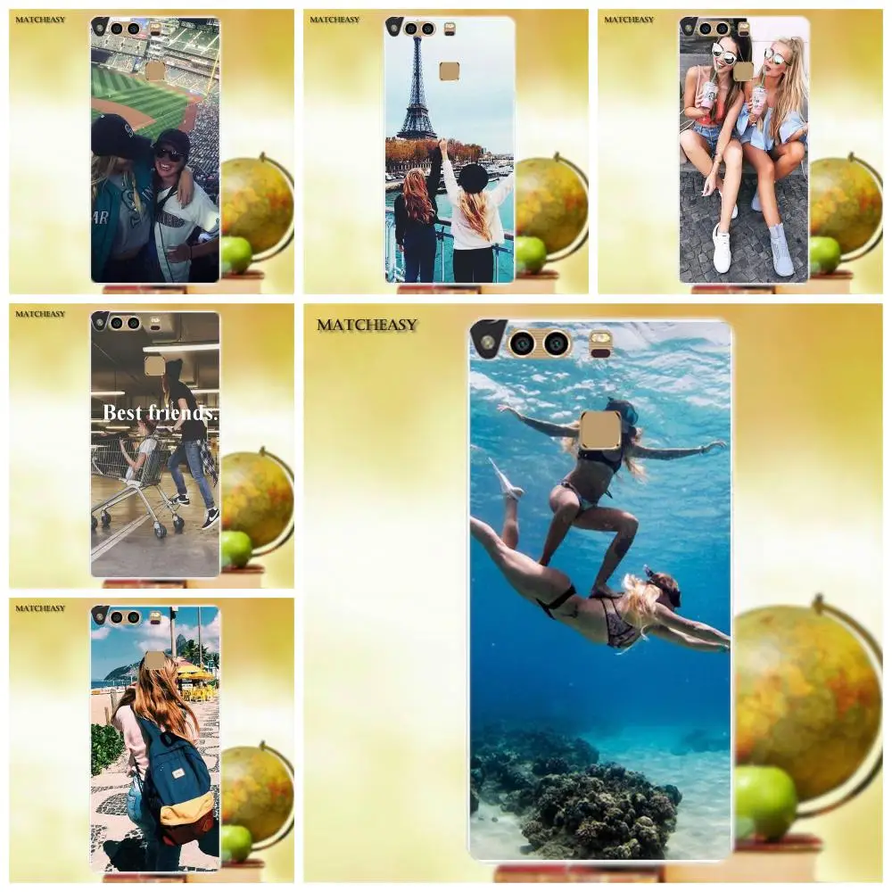 TPU Retail New Fashion His Hers Best Friends Bff For Huawei G7 G8 Honor 5A 5C 5X 6 6X 7 8 V8 Mate 9 P7 P8 P9 P10 Lite Plus | Мобильные