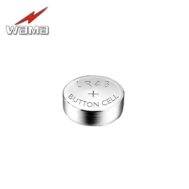10 шт./упак. Wama AG12 LR43 монета Батарея 386A SR43 186 LR1142 1 55 V электроники щелочные батареи