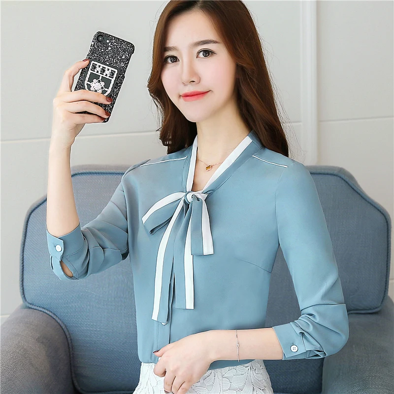 Лидер продаж 2018 Новое поступление женский с длинным рукавом Блузка Для женщин