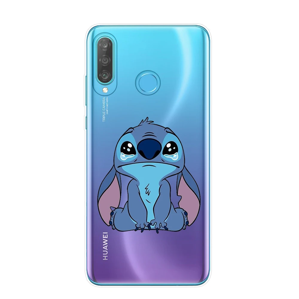 Мультяшный милый Стич Ститч чехол для телефона huawei P30 P20 Lite Pro P10 P9 P8 Lite Мягкий силиконовый чехол из ТПУ