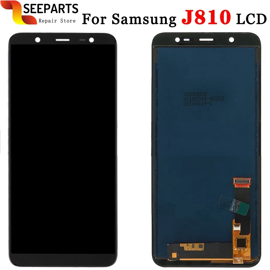 

6.0 New TFT For Samsung J810 Galaxy J8 2018 J800 J800FDS LCD Display Touch Screen Digitizer Assembly for Samsung J8 LCD Display