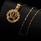 Женское Ожерелье в форме короны St.kunkka, ожерелье с кулоном, чокер, ошейник, цепочка, нагрудник, 24 К, желтое золото, ювелирные изделия на груди