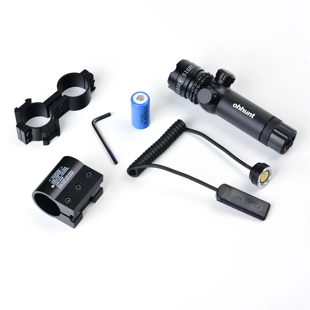 Тактический красный зеленый лазерный прицел ohhunt 5 мВт для винтовки винтовочный