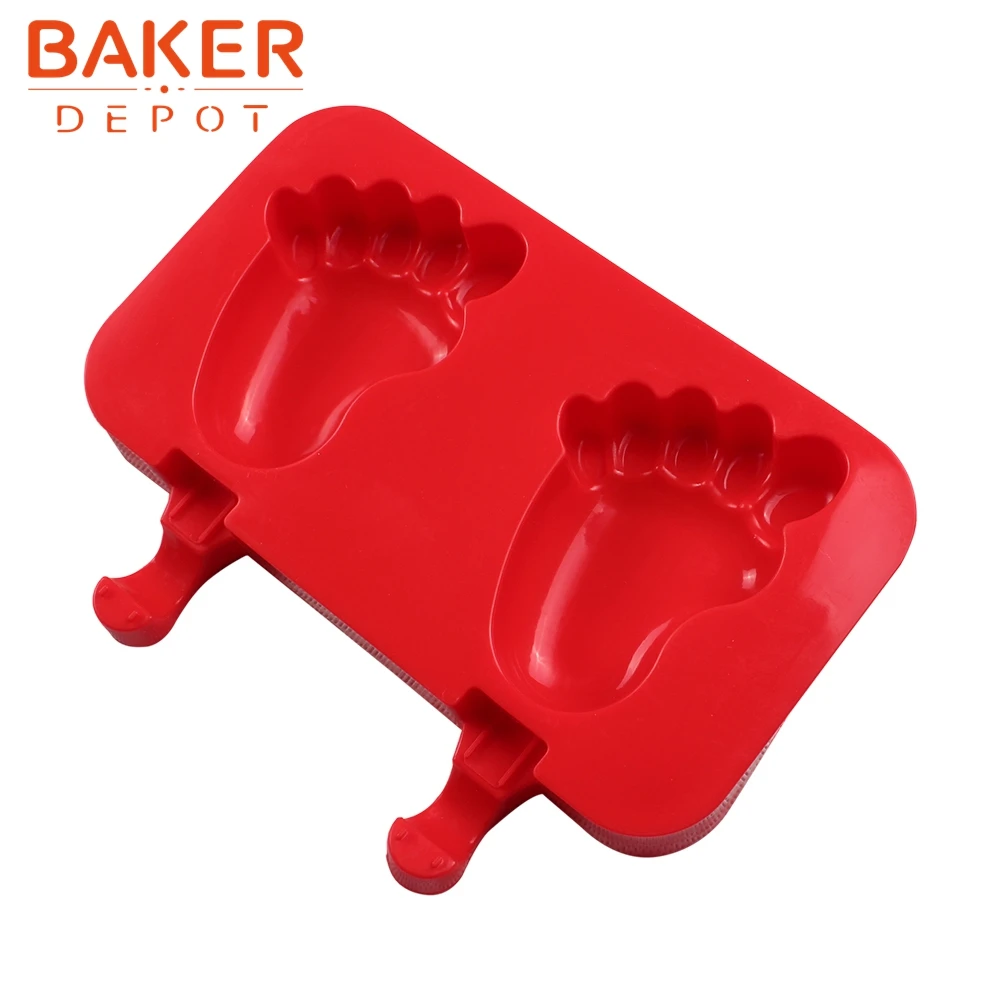 BAKER DEPOT 2 полости силиконовые формы для icecream ice cube DIY Инструменты изготовления