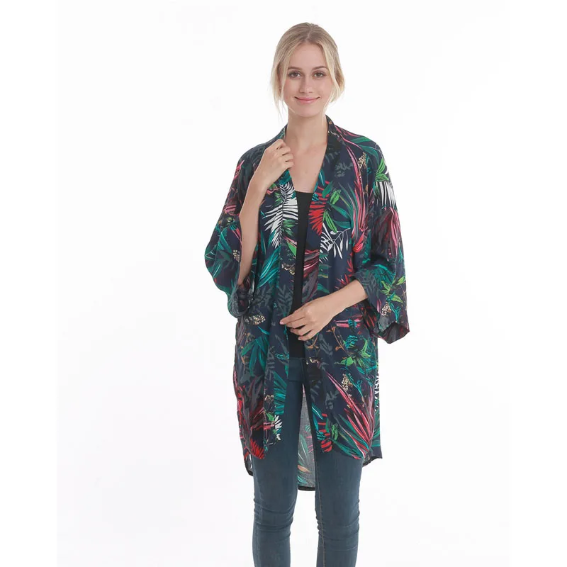 Кардиган Kimonos кардиган для прогулок на открытом воздухе модная блузка женские