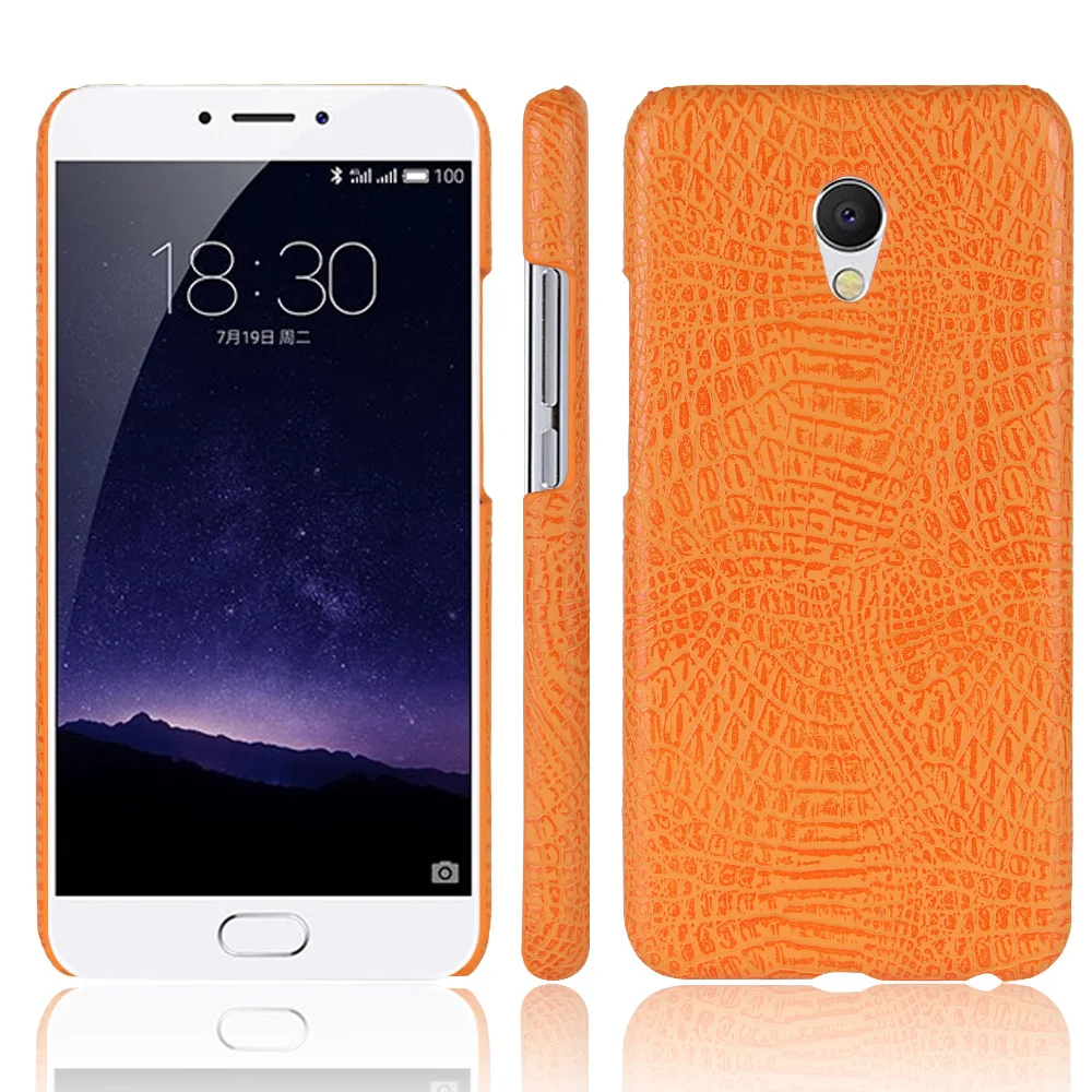 Роскошные крокодиловой кожи Pattern кожаный чехол для Meizu MX6 крышка ударопрочный