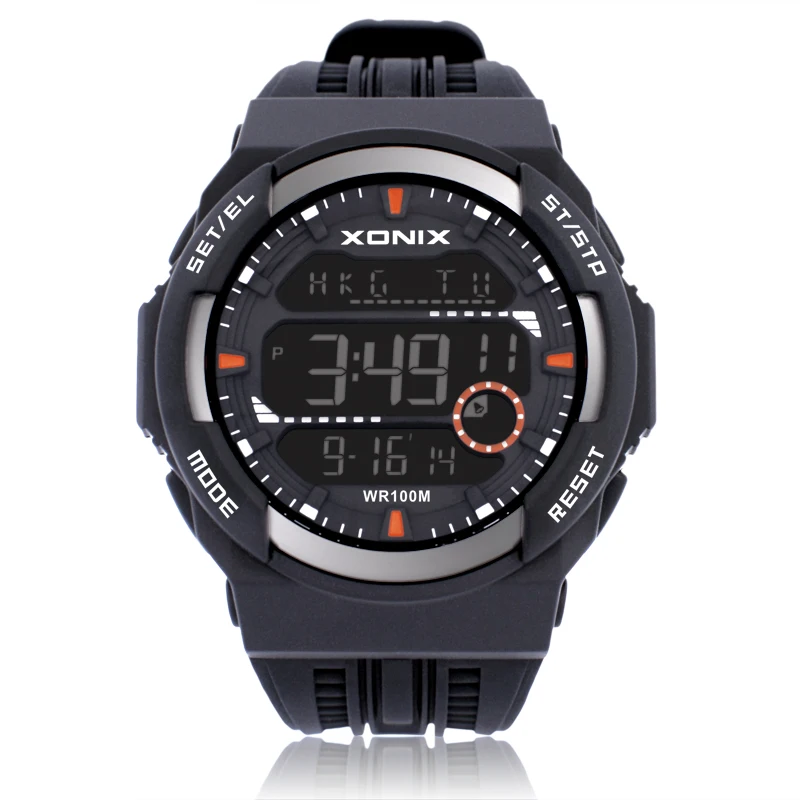 Роскошные Брендовые мужские часы серебристые многофункциональные модные