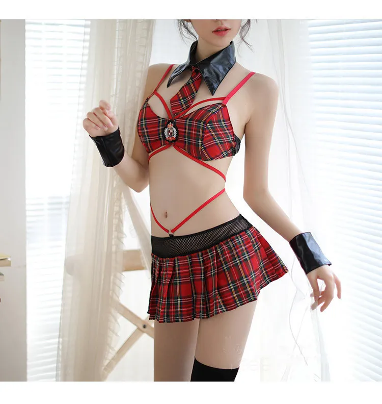 Сексуальные костюмы для косплея студент сексуальное женское белье нижнее играет