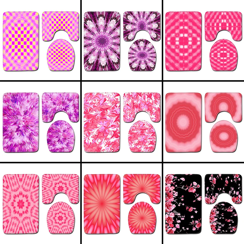 3 шт. фланелевые коврики для ванной комнаты с эффектом памяти | Дом и сад