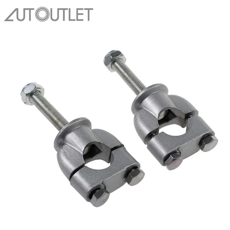 AUTOUTLE 2 шт./компл. мотоциклетные ручки барные стояки 7/8 ''серебро 22 мм