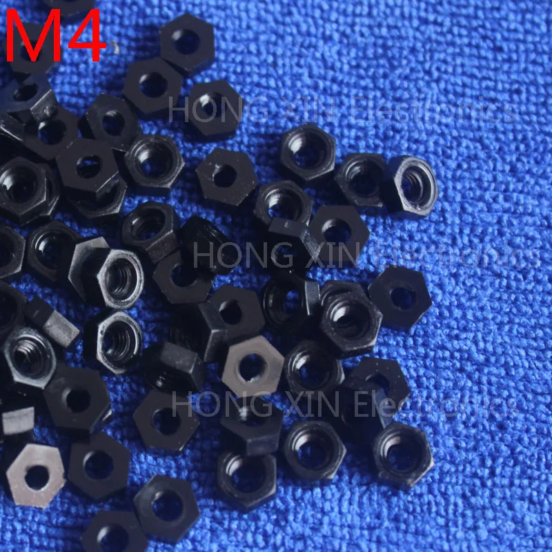 100 шт. шестигранная гайка 1/2/2/3/4 мм|hex nut|nylon hex nutplastic nut |