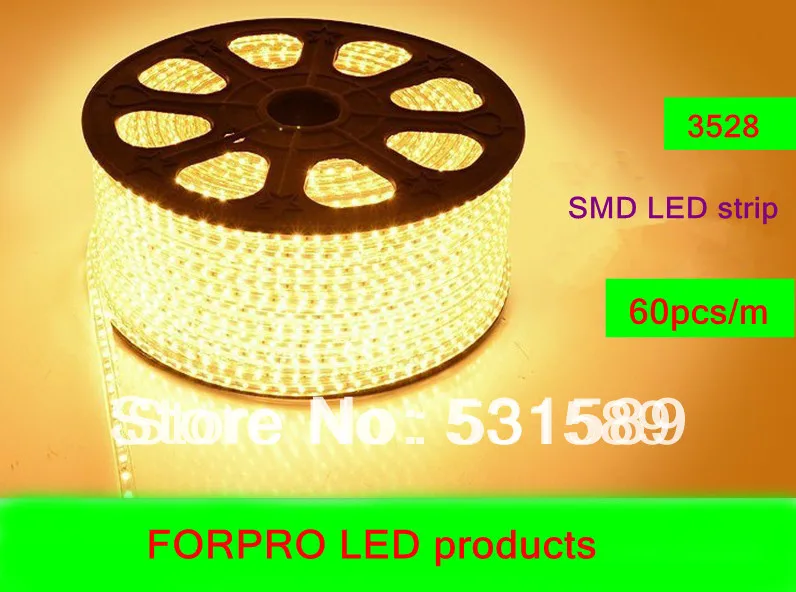 Бесплатная доставка 100 м 6000 светодиодов водонепроницаемая 110 В/120 В 3528 SMD