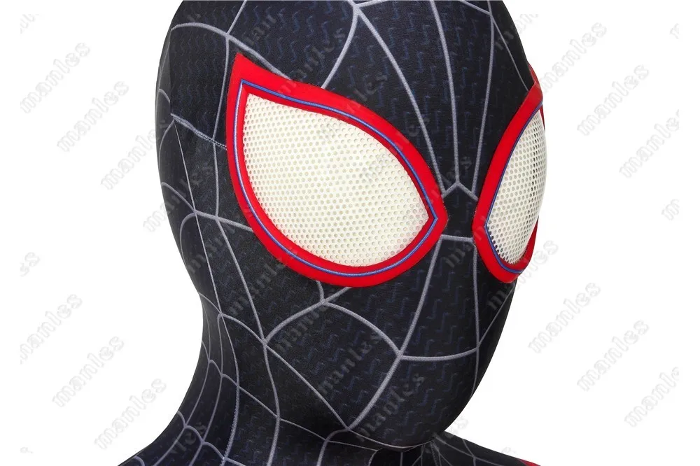 Человек-паук в костюм спайдермена Miles Morales Homecoming Питер Паркер Косплей Карнавал Человек-паук Хэллоуин Взрослый мужской