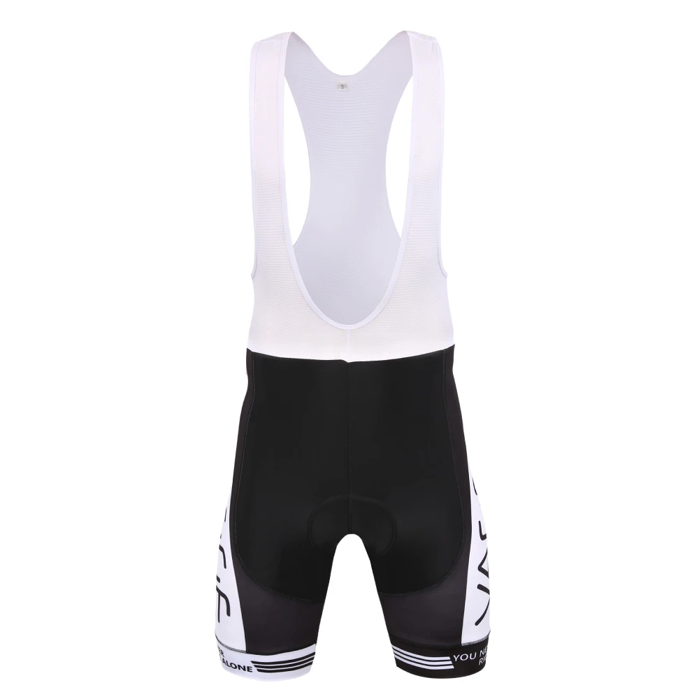 Компрессионные черные велосипедные рейтузы с лямками/2017 cool professional pro padd