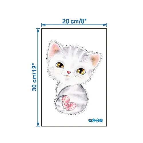 Pattern 2 Очень милая наклейка на стену в виде мультяшного котенка для ванной, унитаза, в гостиную, украшение дома, арт-наклейки, постер, обои наклейка, наклейки - Цвет: Pattern 2