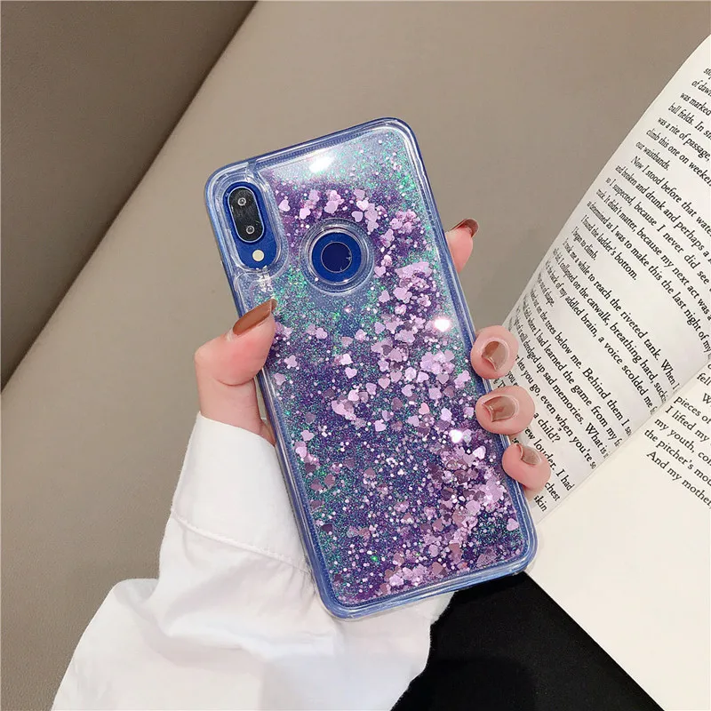Жидкий зыбучий песок Блестящий блестящий чехол для телефона Xiaomi Redmi 9 9SE 8 Lite Note 7 6 6A