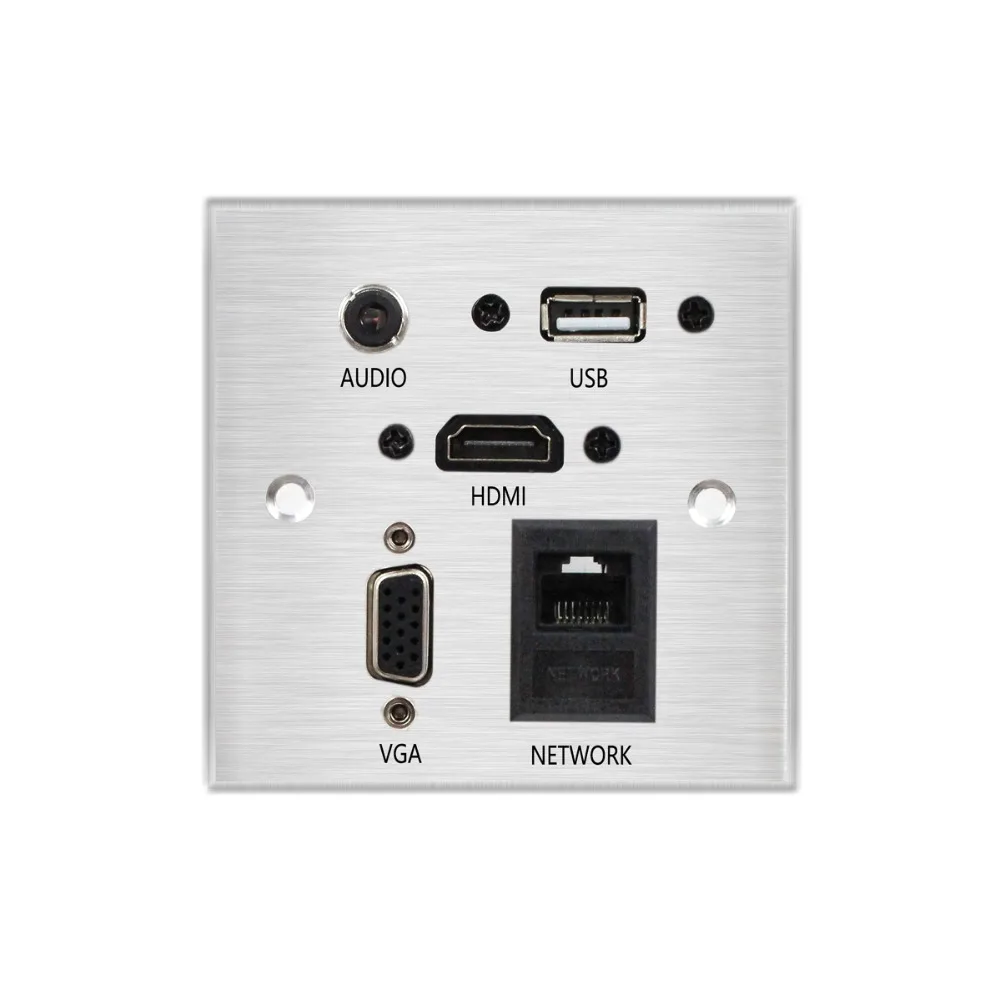 WIISTAR hdmi, vga USB зарядное устройство и сетевой блок питания для офисного рабочего стола серебристый