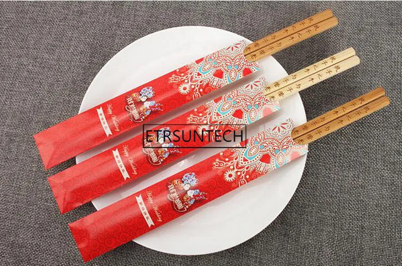 100 пар бамбуковых палочек для еды персонализированные свадебные сувениры и