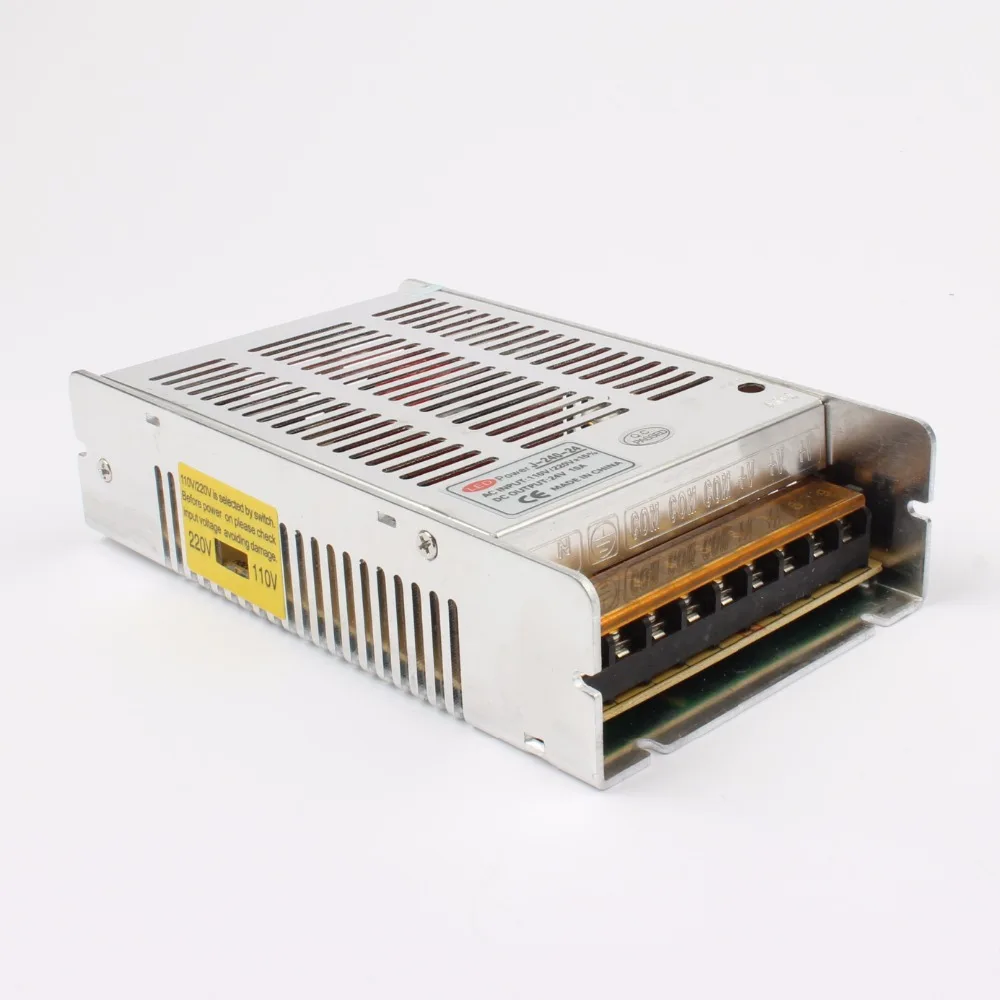 Высокое качество! Новая модель полосы 12V 20A 240W 24V 10A переключение Питание серебристый светодиодный AC 110-220V Вход DC/DC 24V J-240-24