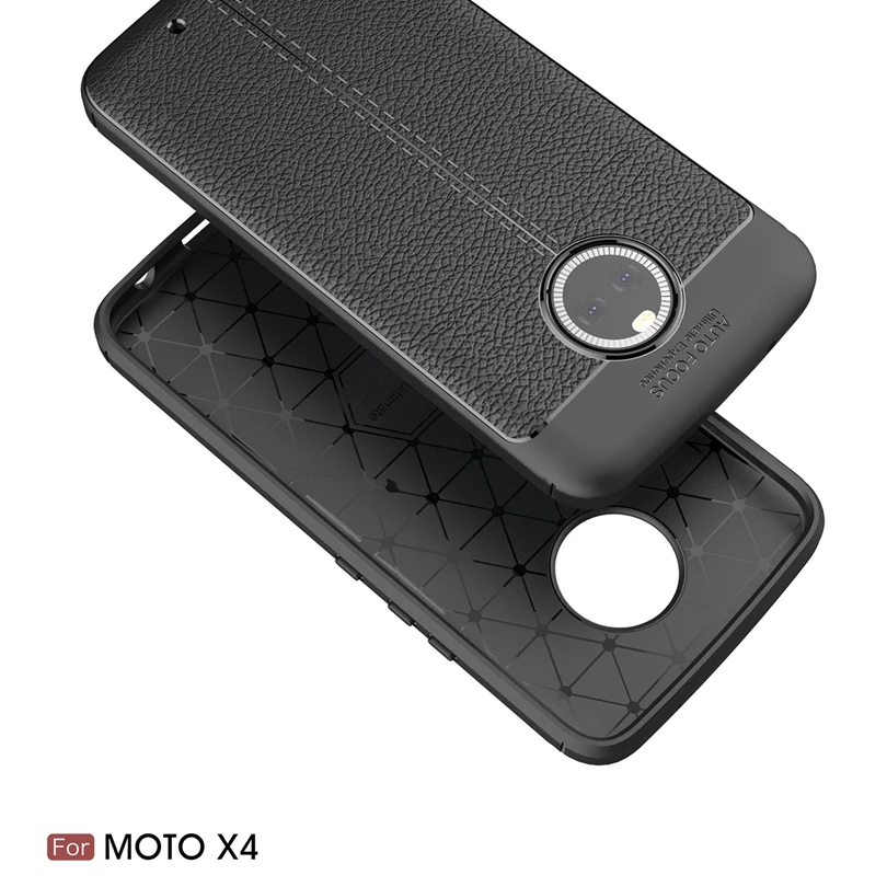 Для Motorola Moto X4/MotoX4 5 2 &quotЧехол роскошный мягкий силиконовый кожаный чехол личи