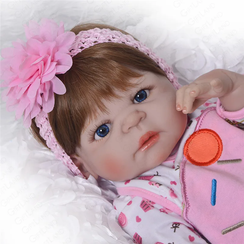 Reborn Детская кукла Bebe полная силиконовая девочка игрушка Реалистичная