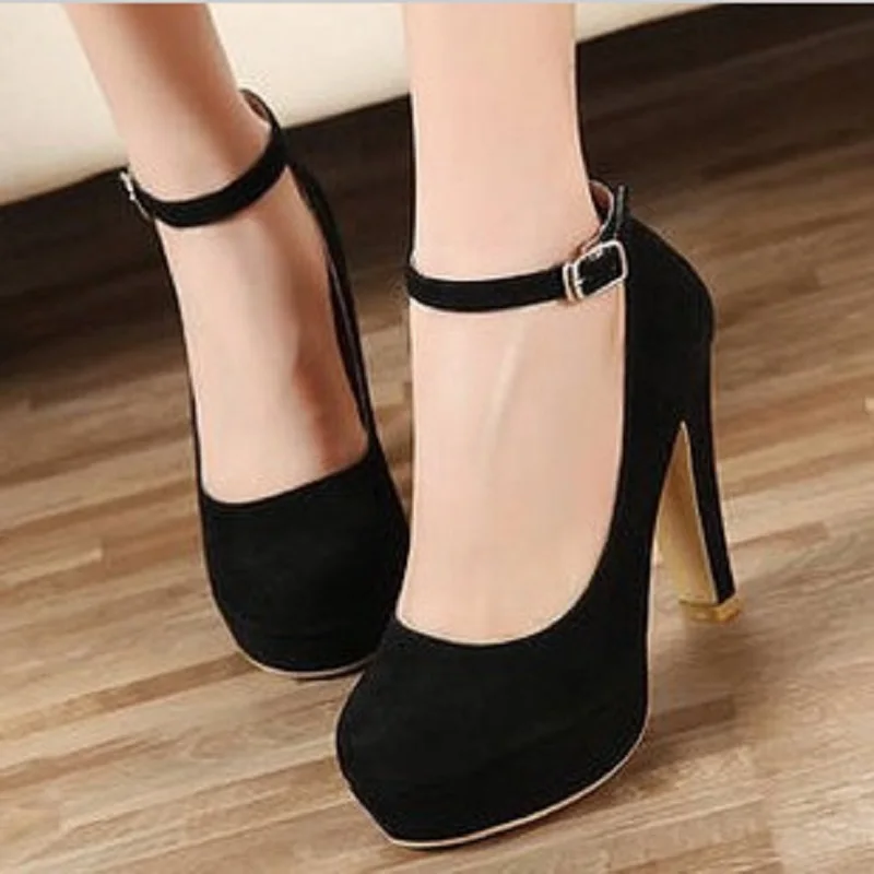 Женская обувь на очень высоком каблуке Новинка 2019 года женская однотонная модная