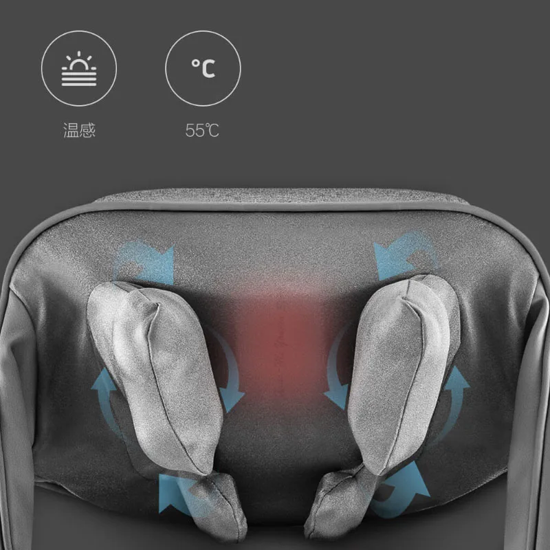 Xiaomi LF 3D Массажер для разминания шеи плеч u-образный Электрический массаж шаль Регулируемая прочность с подогревом разминающий массаж