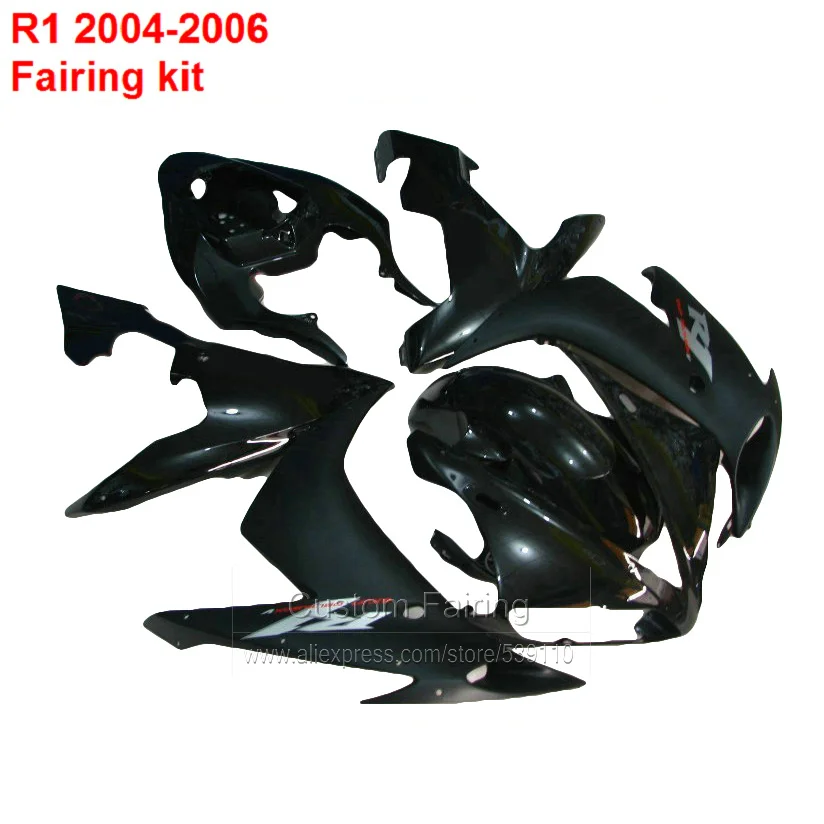 Обтекатели R1 для YAMAHA YZF 2004 2005 2006 (глянцевый черный) yzf-r1 обтекатель в комплекте XL59 |