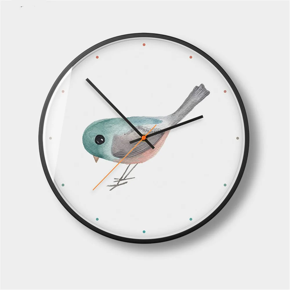 Металлические рамки бесшумные настенные часы для домашнего декора современные с