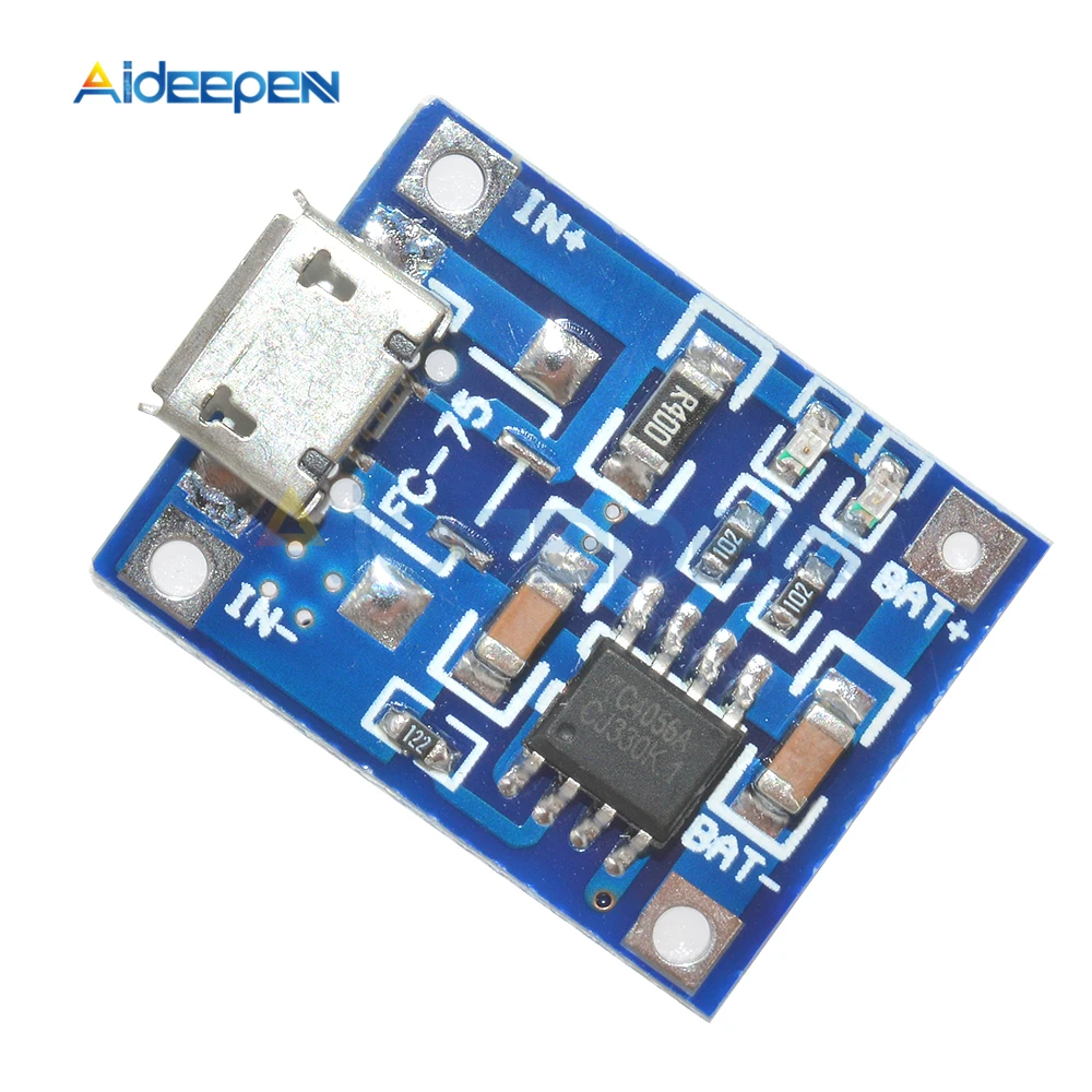 5 шт. Micro USB в 1 а 18650 TP4056 модуль зарядного устройства литиевой батареи зарядная