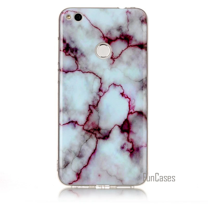 Hoesje capinha Капа для Huawei P9 Lite 2017 p9lite Чехол мягкий силиконовый Мрамор камень крышка