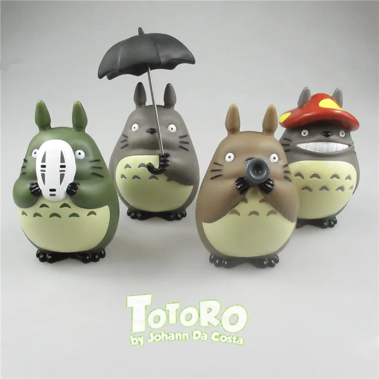 5 стилей Hayao Miyazaki Мой сосед Тоторо нет лица 10 см модель детские игрушки Аниме ПВХ