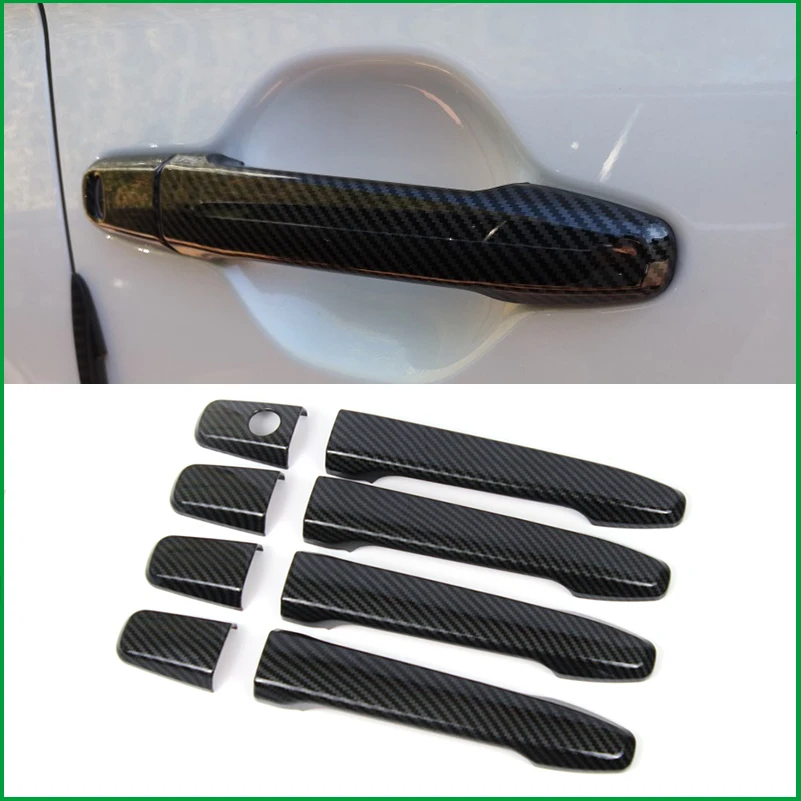 Для Mitsubishi Outlander 2013 2014 2015 2016 2017 ABS Carbon Look дверная ручка крышка чашки наклейка