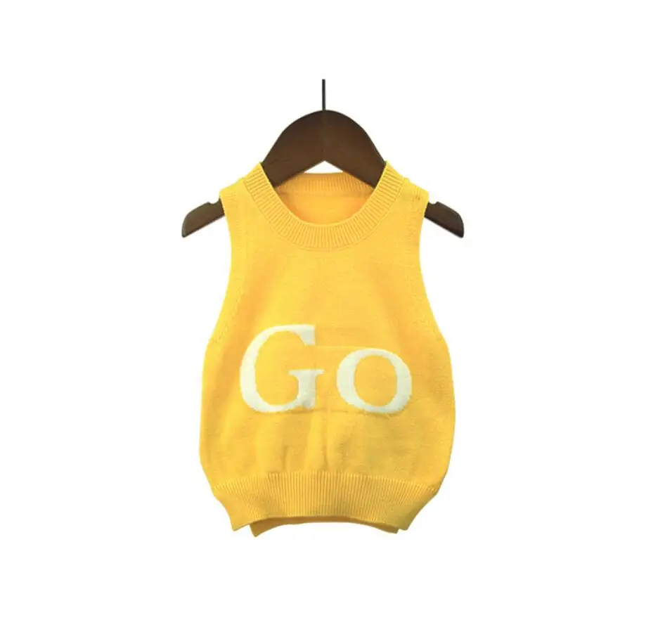 Детский свитер однотонный Цвет для маленьких девочек жилет Go прогулок одежда