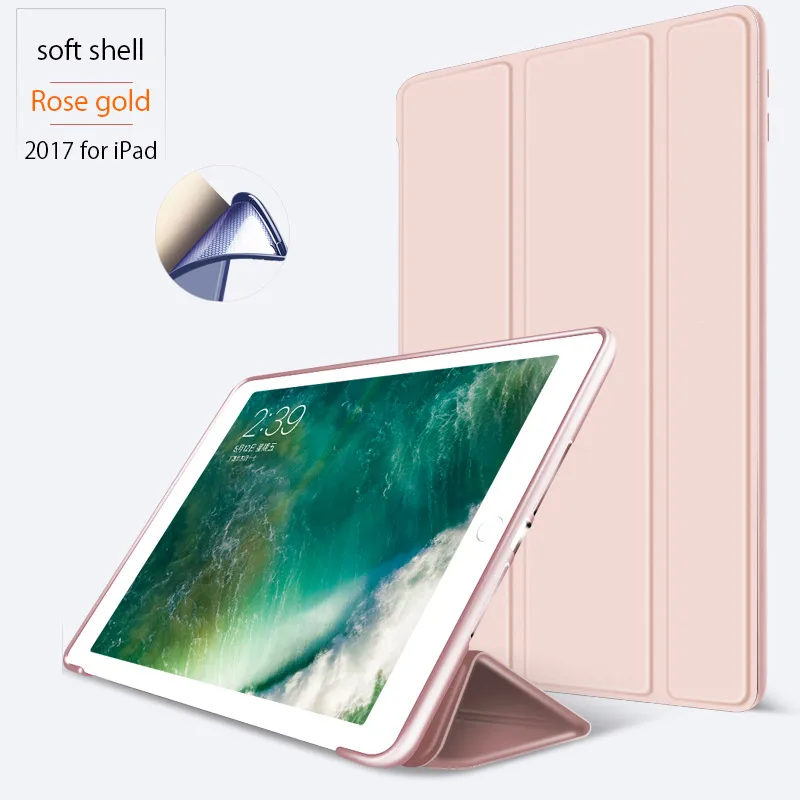Роскошные Искусственная кожа для нового IPad 2017 чехол кенке флип стоять мягкий smart