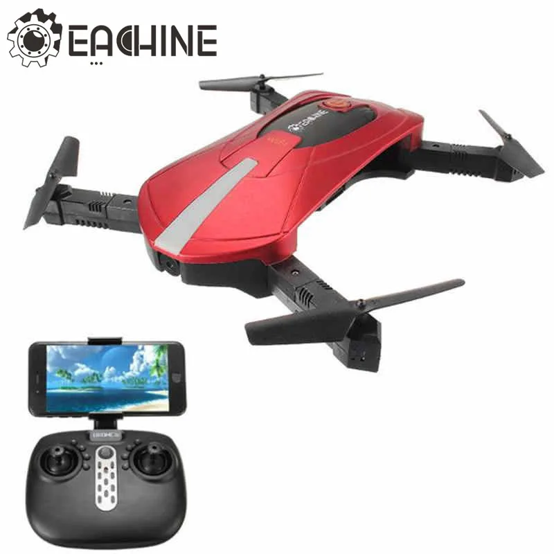 Высокое качество Eachine E52 RC селфи Дрон со складной рукояткой 4CH 2,4G 0.3MP камера WiFi FPV RC Квадрокоптер BNF RTF