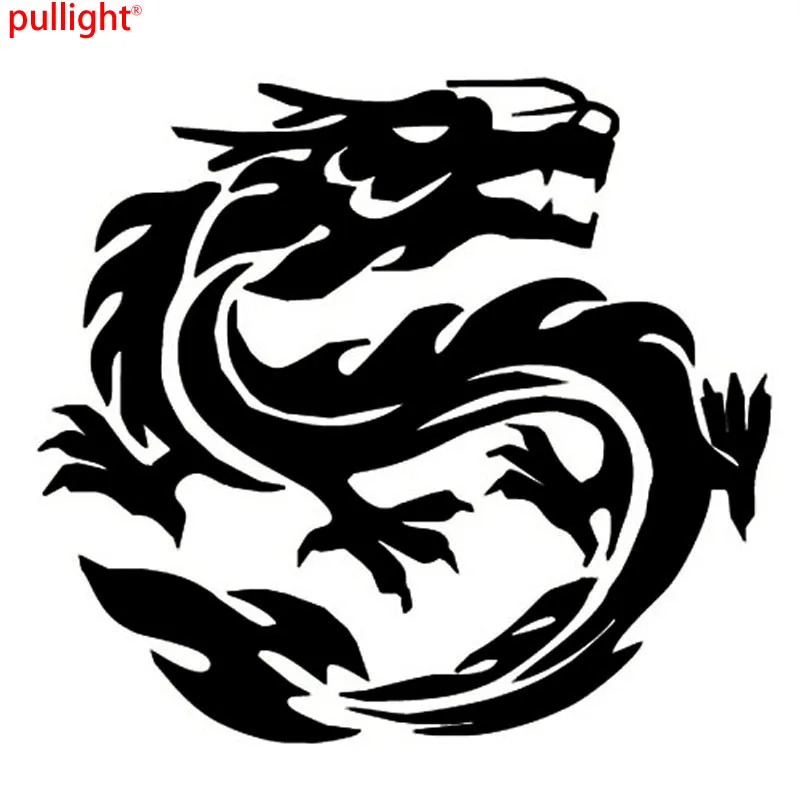 14*12 см Водонепроницаемая наклейка с драконом Тотем крутая графика Автомобильная