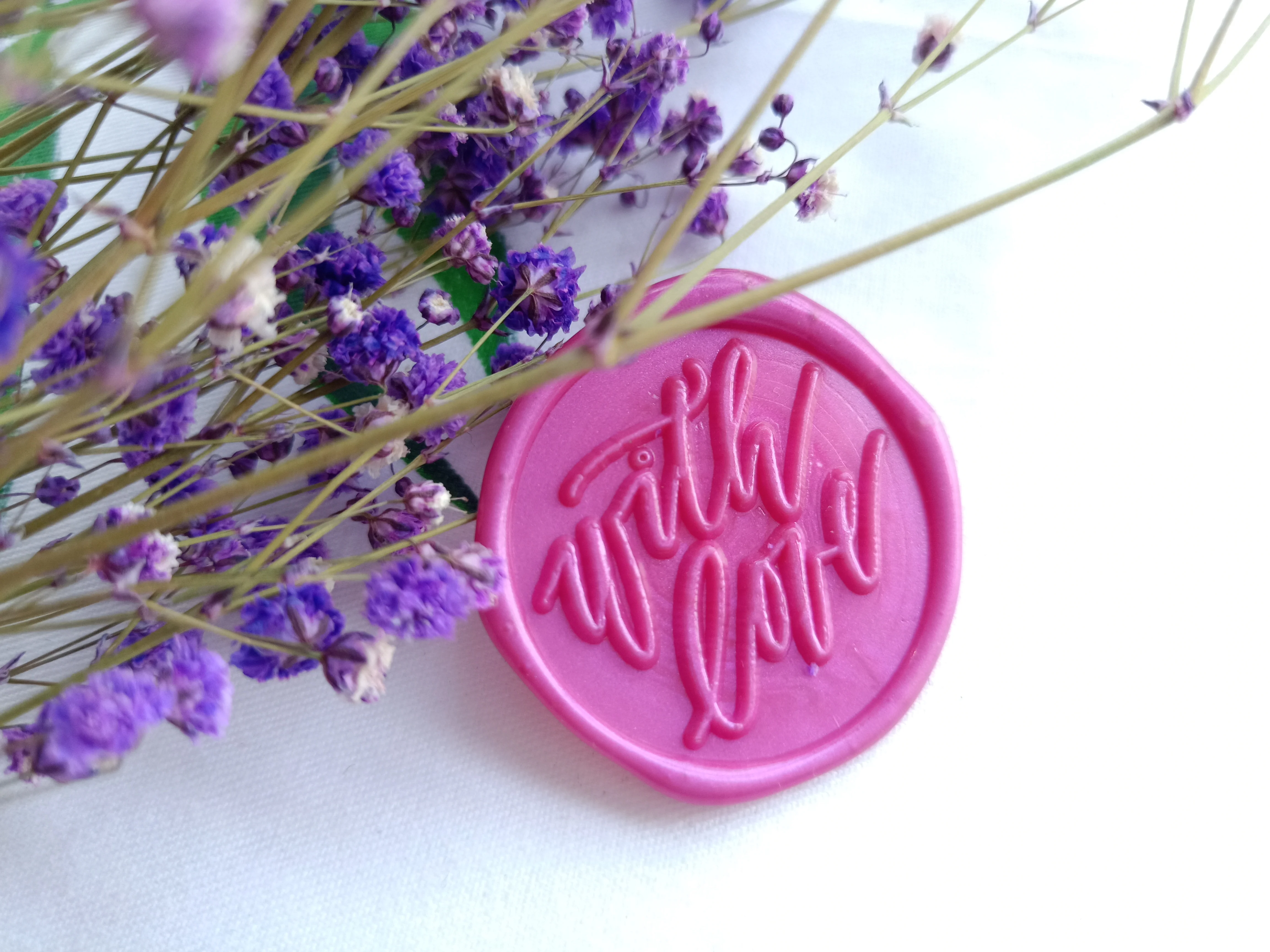 100 шт./лот Ретро Восьмиугольные штампованные восковые бусины штампы для