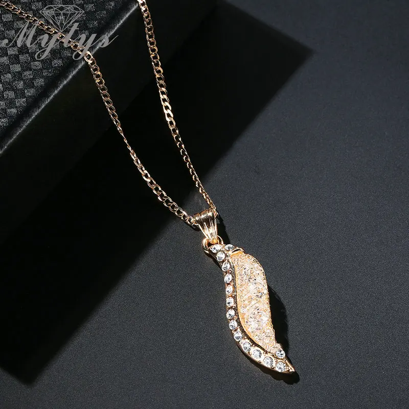 Mytys Золотая сетка заполненная кристаллами Подвеска Ожерелье для женщин ожерелье