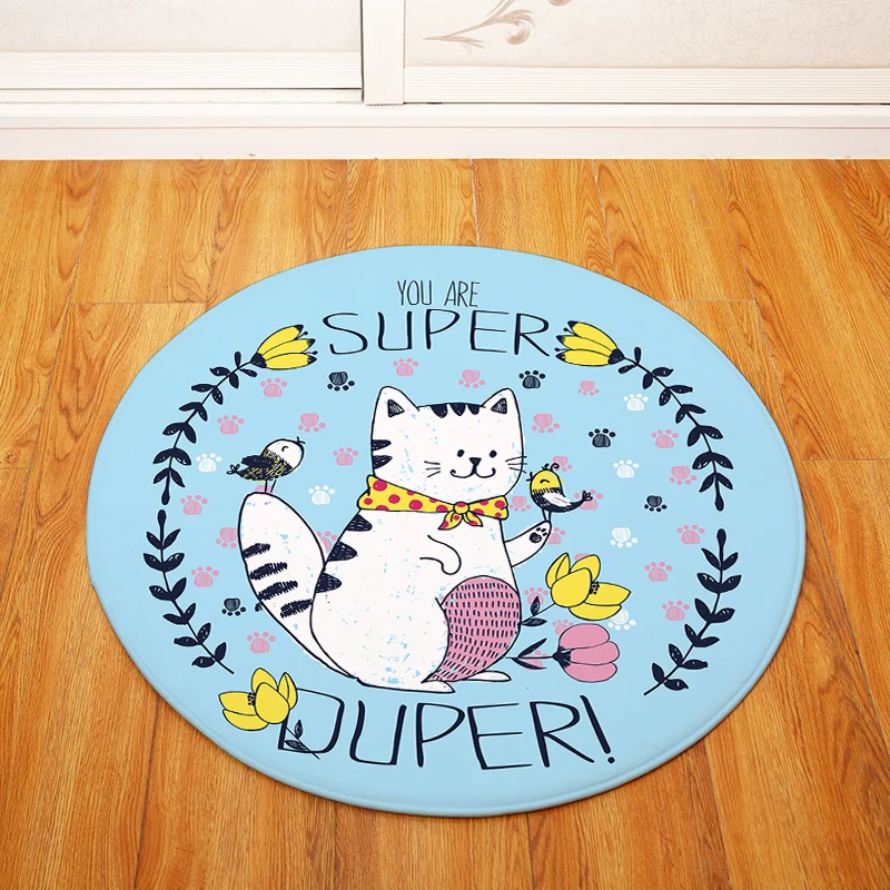 Круглый ковер для кошек детский игровой тент гимнастический коврик спальни