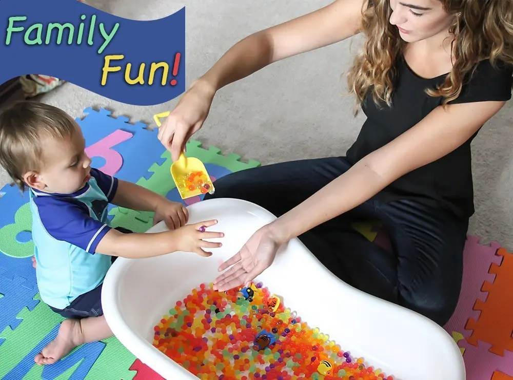 Водяные бусины (почти 40000 шт) Водный Желейный жемчуг Радужный микс для детей