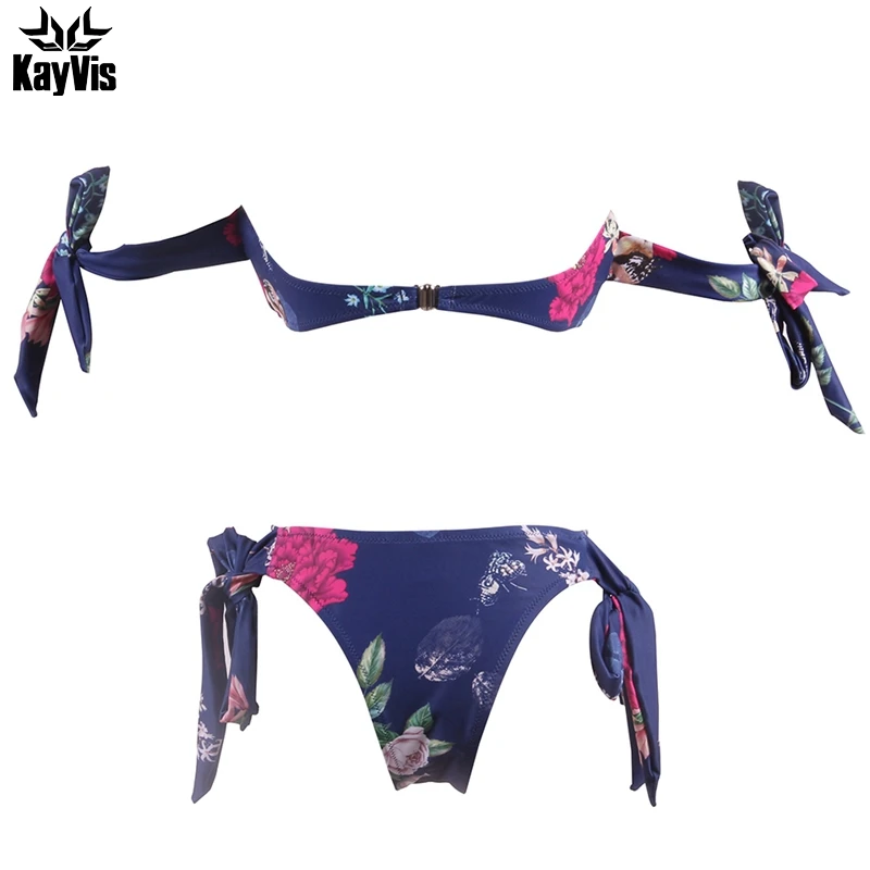 Женский купальник бикини KayVis Летний Пляжный Купальник с принтом Бразильский