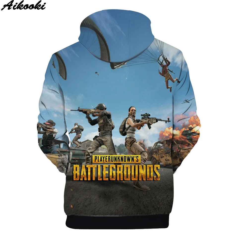 Aikooki, высокое качество, 3D толстовки, для мужчин/wo, для горячей игры, PUBG, Playerunknown's Battlegrounds, модные, Harajuku, 3D принт, мужские толстовки