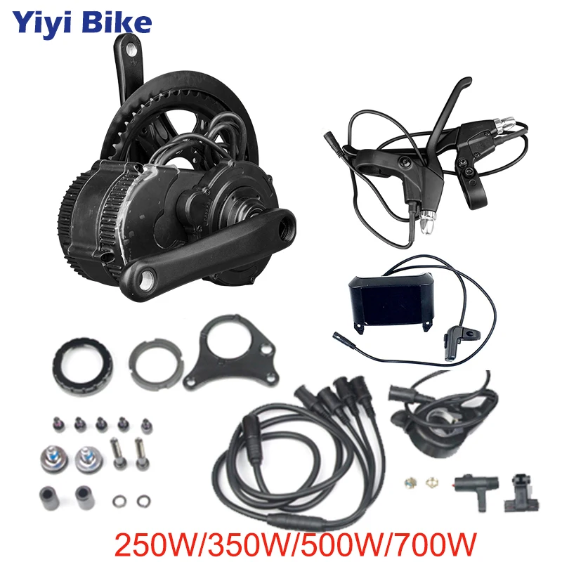 Мотор Bafang BBS01 BBS02 со средним приводом фотоэлектрический мотор 36 в 48 250 Вт 500 750 с ЖК