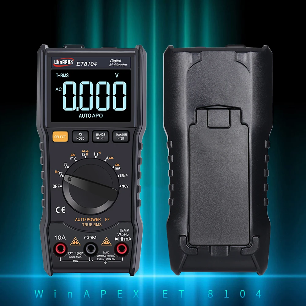 Цифровой мультиметр Профессиональный Вольтметр Амперметр мини многометровый ЖК