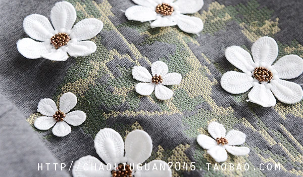 4xl Плюс большой размер Женская одежда Весна Осень Зима корейский vestidos милый сладкий цветок серый темно Платье женское A2386