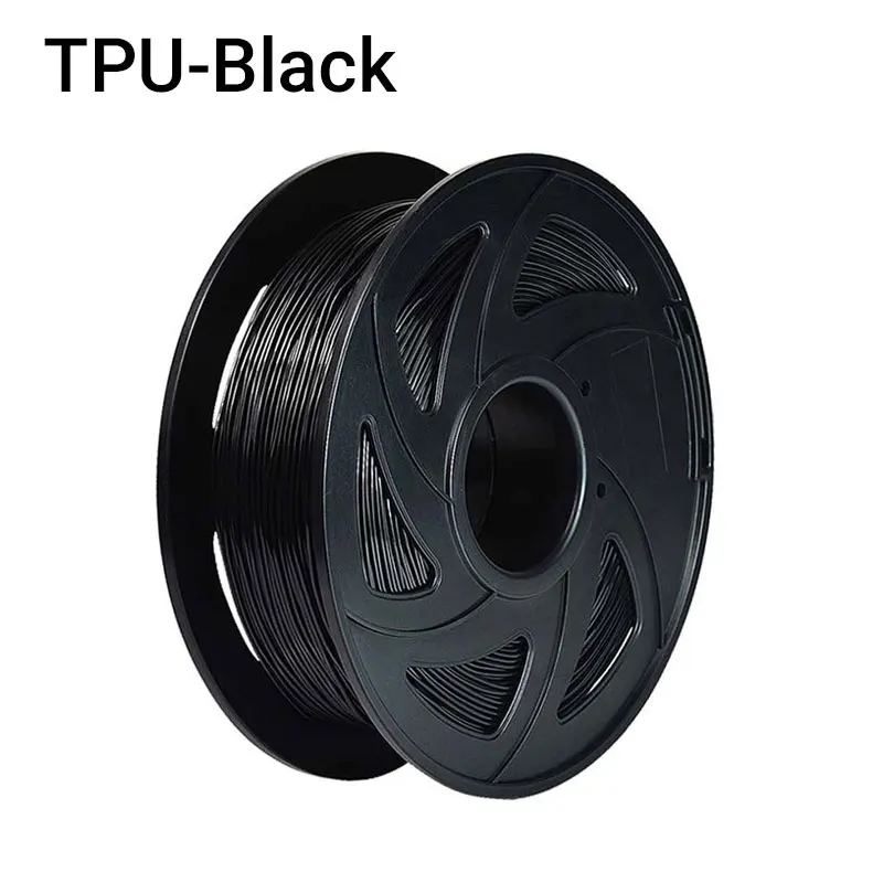 Black TOPZEAL 3d принтер TPU нити 1,75 мм нити гибкие мерные точность+/-0,02 мм 3D печать материал пластик - Цвет: Black