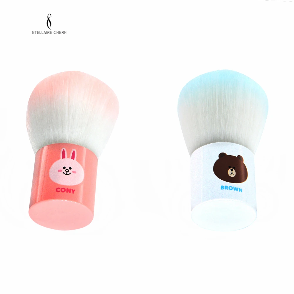 SC мультфильм коричневый конь кисть для пудры макияжа Кисти основа под макияж