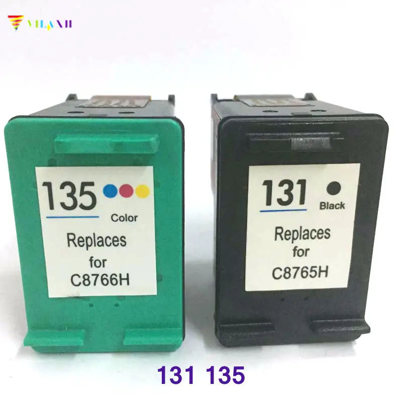 

Сменный картридж Vilaxh для hp 131, 135, 460, 5743, 5940, 6940, Photosmart 2573, 2613, 8753, 1600, 1613, 2350, 2355